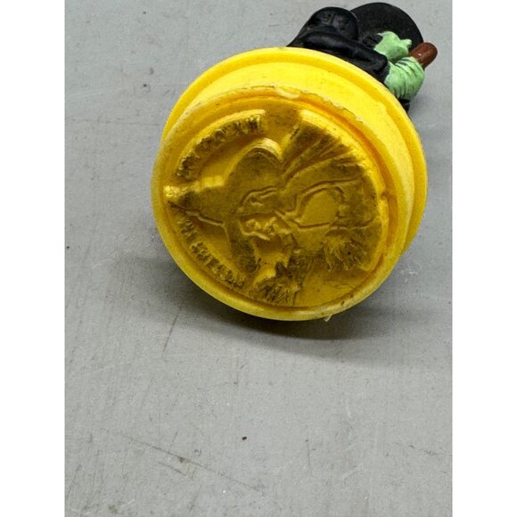 Vintage 1988 Wizard Of Oz Wicked Witch Figurine Black Hat Green Base stamp READ - Picture 9 of 10